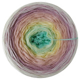 Ombreccino pistachio, vanilla, peach, dirty pink, creme
