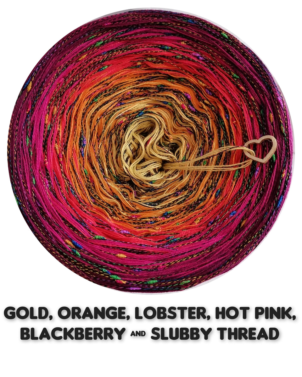 Ombreccino with a slubby thread – Woollyccino