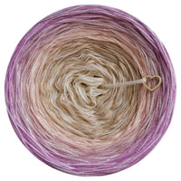 Ombreccino swirl creme, beige, peach, dirty pink, amethyst + wool white