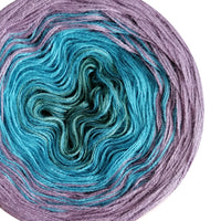 Mandala Ombreccino mięta pieprzowa, jasny benzyna, fiolet