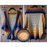 Ombreccino vanilla, gold, kurkuma, mocha, midnight blue