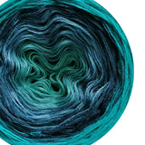Ombreccino opal, light petrol, petrol, lagoon