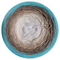 Ombreccino wool white, creme, beige, mud, nymph