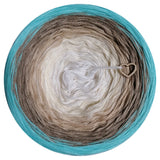 Ombreccino wool white, creme, beige, mud, nymph