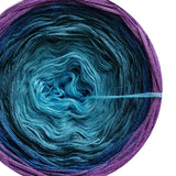 Ombreccino capri, light petrol, petrol, midnight blue, lupine