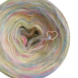 Furryccino 500m - 3ply vanilla & 1 ply fluffy colourful thread