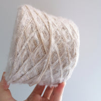 Furryccino 500m - 3 ply beige & 1 ply light beige fluffy thread
