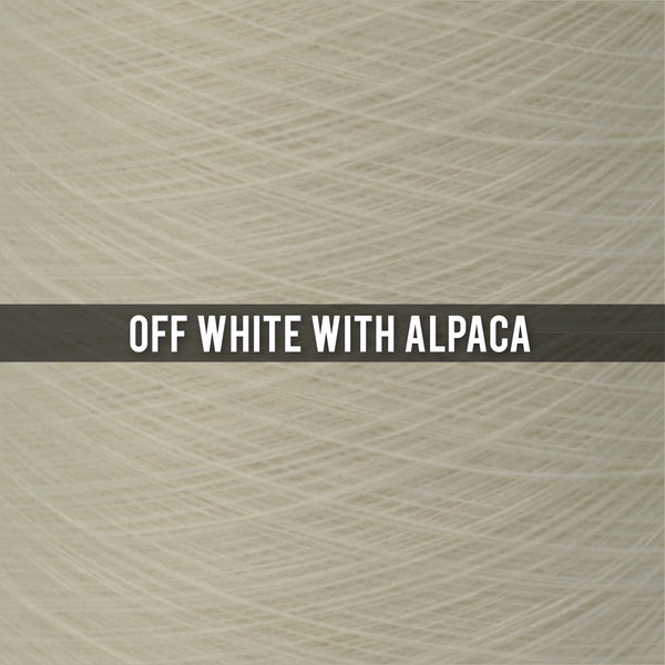addition of thread with alpaca (off white)