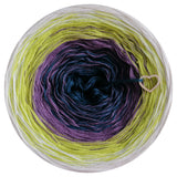 Ombreccino petrol, violet, kiwi, creme