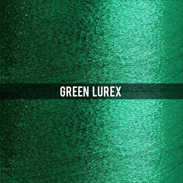 addition of thin green lurex thread