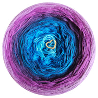 Ombreccino capri, seablue, midnight blue, purple, thistle, lilac