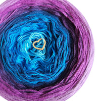 Ombreccino capri, seablue, midnight blue, purple, thistle, lilac