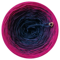 Ombreccino midnight blue, purple, hot pink