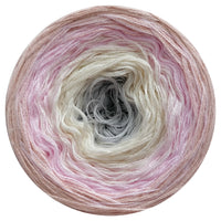 Ombreccino light grey, creme, baby pink, peach