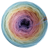 Ombreccino crocus, baby pink, peach, vanilla, pea, dragonfly