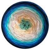 Ombreccino pistachio, vanilla, creme, pea, riviera, seablue, midnight blue