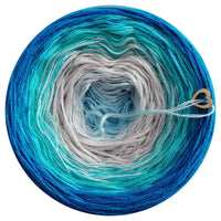 Ombreccino dragonfly, light grey, riviera, seablue