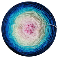 Ombreccino baby pink, creme, pea, riviera, seablue, midnight blue