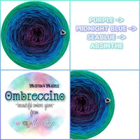 Ombreccino purple, midnight blue, seablue, abs!nthe