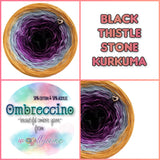 Ombreccino black, thistle, stone, kurkuma