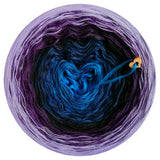 Ombreccino seablue, midnight blue, black, purple, crocus