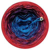 Ombreccino seablue, purple, brick