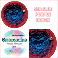 Ombreccino seablue, purple, brick
