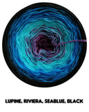 Ombreccino lupine, riviera, seablue, black