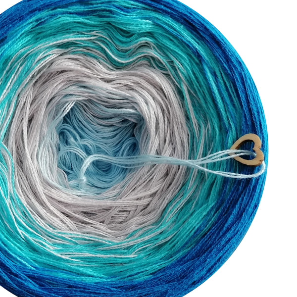 Ombreccino dragonfly, light grey, riviera, seablue