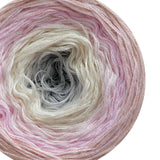 Ombreccino light grey, creme, baby pink, peach