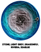 Ombreccino stone, light grey, dragonfly, riviera, seablue